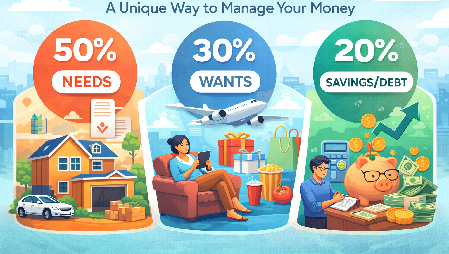 50/30/20 Budgeting Rule: A Unique Way to Manage Your Money